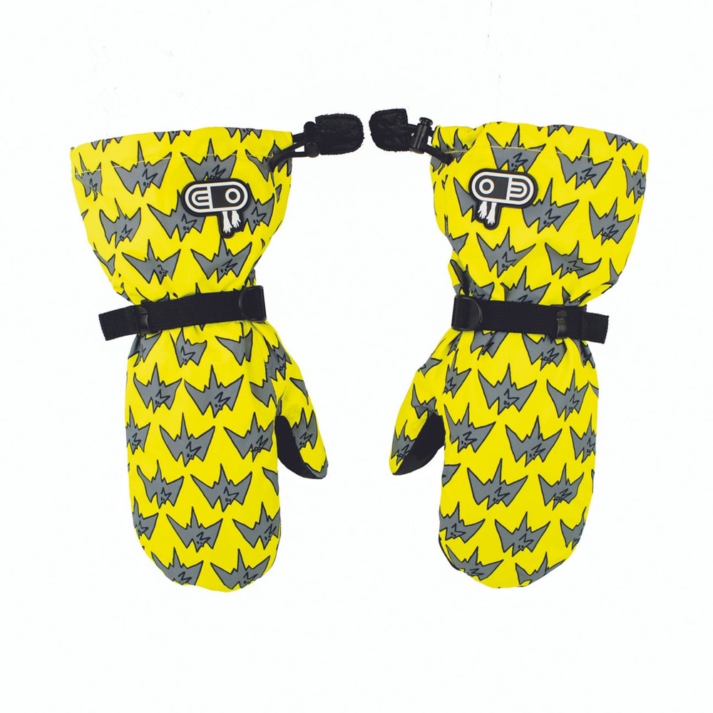 Salmon Arms 2023 Airblaster X Arms Yellow Overmitt Snowboard Mitten Men's S/M